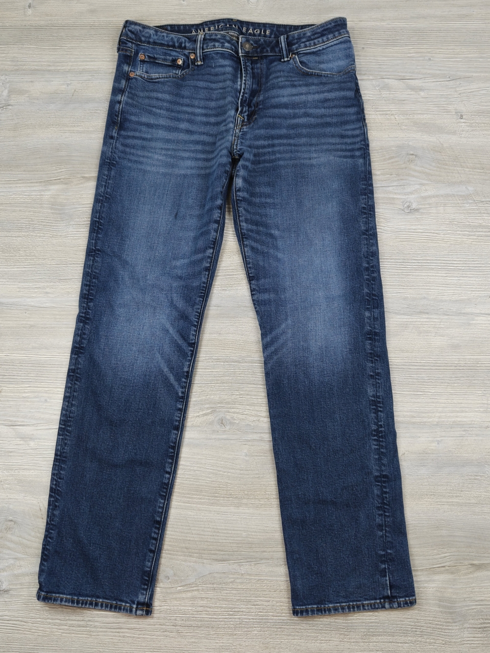 American Eagle AirFlex+ Men's Original Straight Jeans Blue Size 33x31